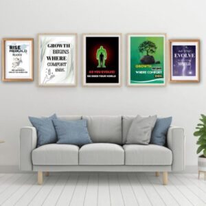 Manifestation Poster for Growth & Abundance | Affirmation Wall Art | Law of Attraction | Trendy Decor for Self-Evolution | Digital Download