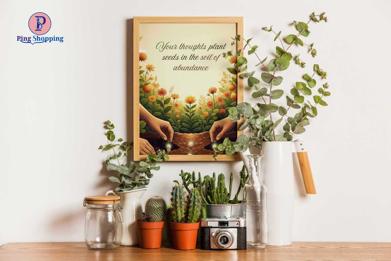 Manifestation Wall Art with Affirmations | Abundance & Wealth Attraction Quotes | Inspirational Decor for Home, Office & Meditation | Conceive, Believe, Achieve - Image 3